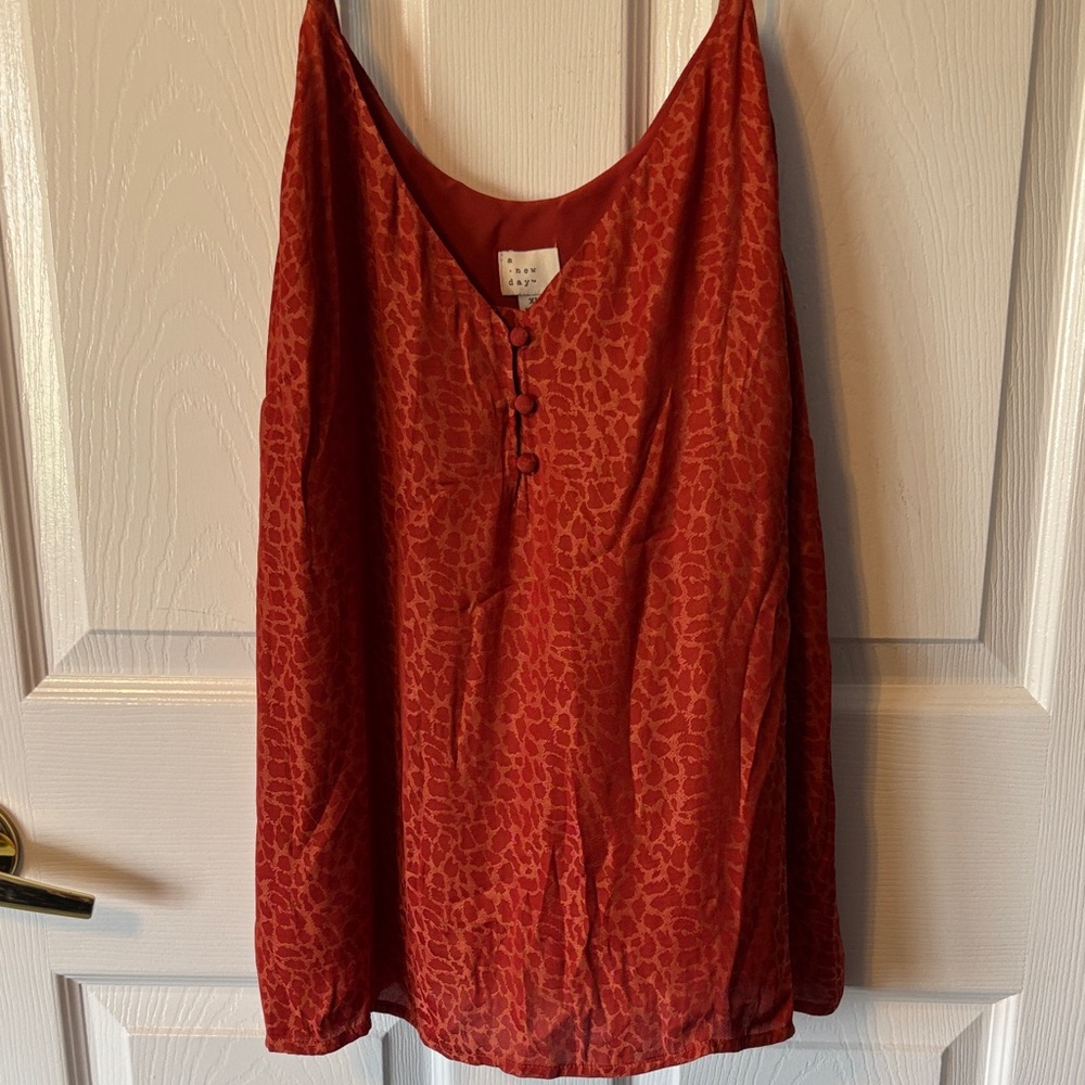 Animal Print Sleeveless Blouse